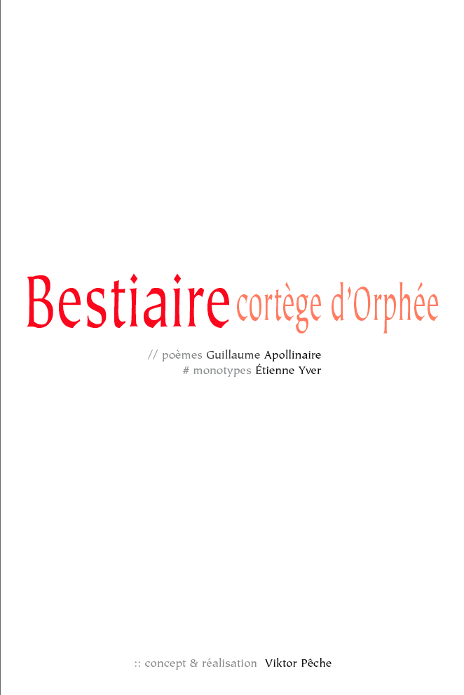 Couverture Du Bestiaire