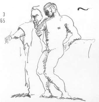 Esquisse Michel-Ange