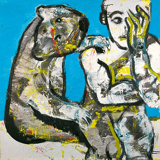 Suis-je Bête !?, huile sur toile, 2004